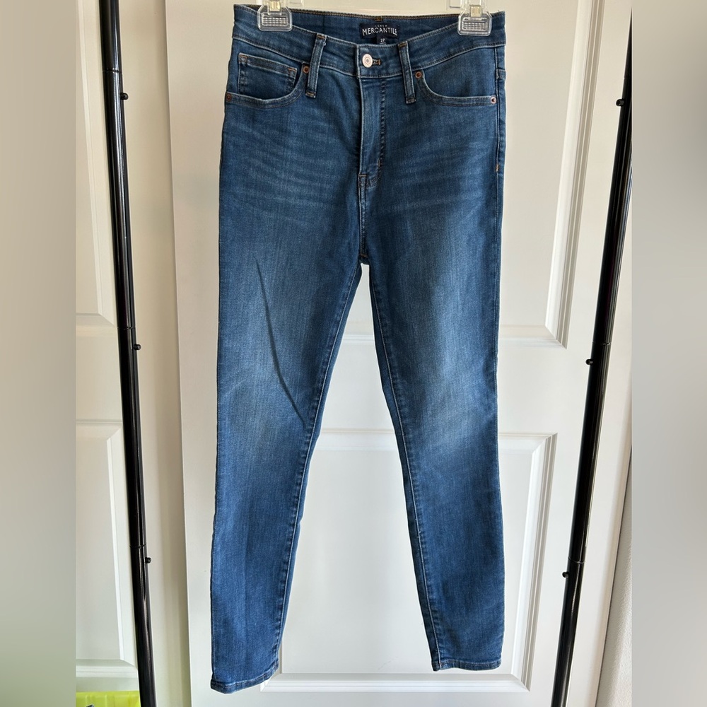J Crew Mercantile Dark Wash Denim Skinny Jeans